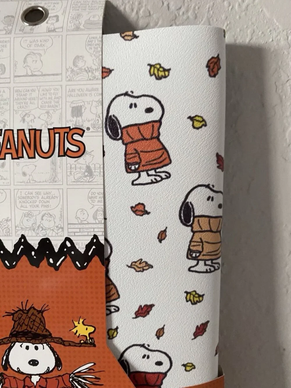 Peanuts Snoopy In Chunky Sweater QUICK DRYING RUBBER Kitchen Mat 18 X 24” NEW